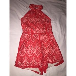 NWT Red Charlotte Russe Romper 🔴